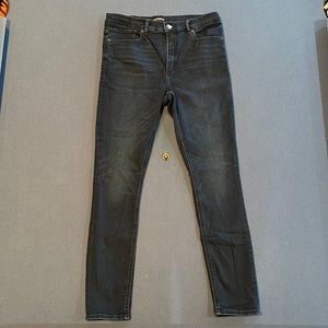 NEW EXPRESS DARK WASH HIGH RISE SKINNY JEAN